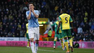Manchester City igualó con Norwich y perdió chance de ser líder