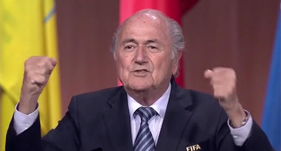 Blatter gritó \"Let\'s go FIFA\" en medio de la crisis (Foto: Captura)