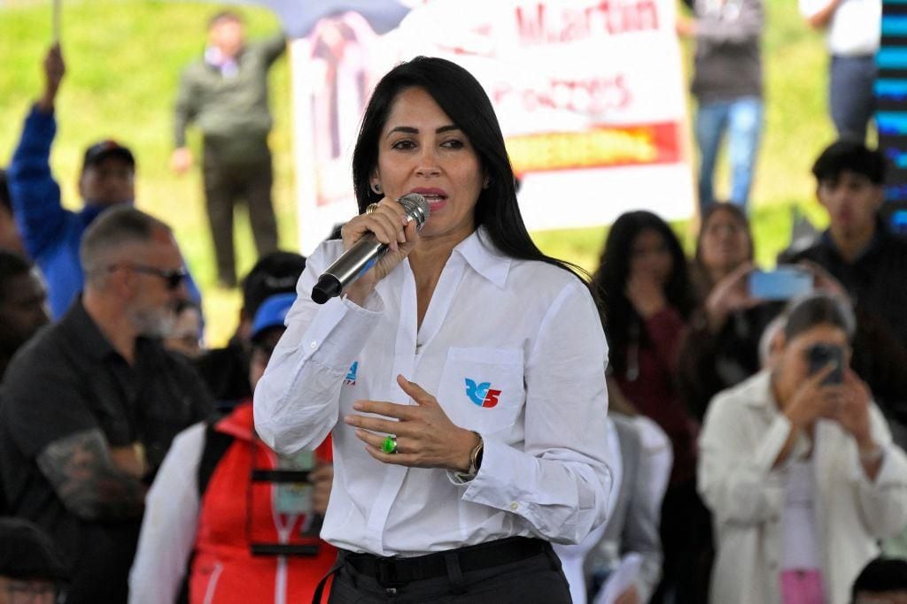   Luisa González is the correísmo candidate.  (GETTY IMAGES).