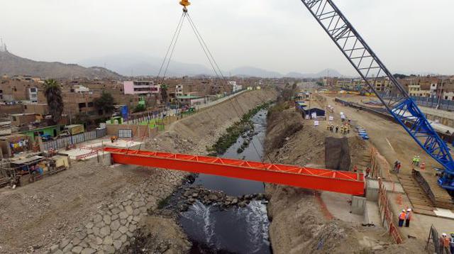 Bella Unión: instalan losa para nuevo puente peatonal Parobamba - 2