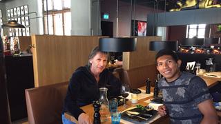 Selección peruana: Ricardo Gareca se reunió con Edison Flores en Dinamarca