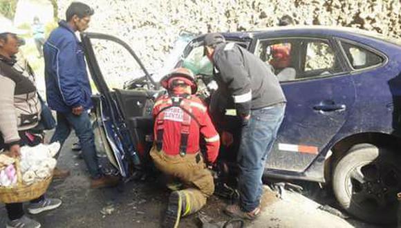 Junín: accidente vehicular dejó un muerto y nueve heridos