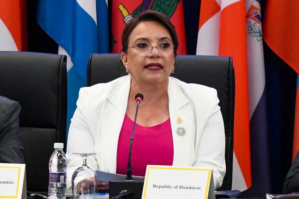 Xiomara Castro de Zelaya, president of Honduras.  (GET IMAGES).
