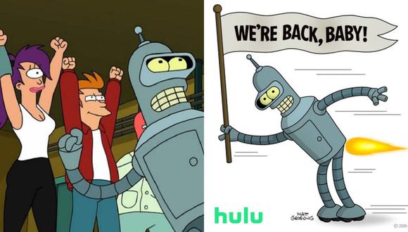 “Futurama” regresa con una nueva temporada de 20 capítulos que se transmitirá por Hulu. (Foto: FOX/Hulu)
