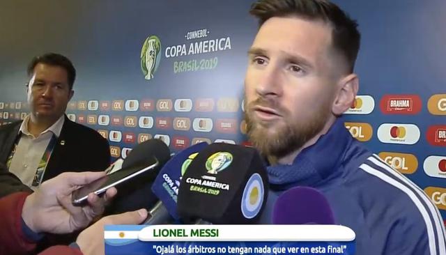 Messi: "Ojalá el VAR y los árbitros no tengan nada que ver en la final pues Perú tiene equipo para competir". (Video:YouTube / Foto: AFP)