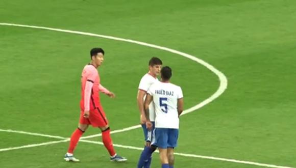 Heung-Min Son tuvo que separarlos: Paulo Díaz y Kuscevic casi se pelean en amistoso de la selección chilena | VIDEO