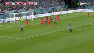El poste le negó el gol a Diego Godín: así fue la más clara del Uruguay vs. Corea del Sur | VIDEO