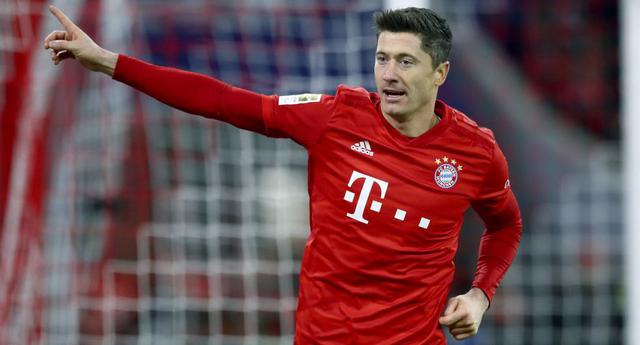 7. Robert Lewandowski (Bayern Múnich). Actual goleador de la Champions con 10 antos en 5 partidos y segundo máximo artillero en la edición pasada. (Foto: AP)