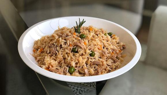 La sencilla y deliciosa rceta de arroz con atún.