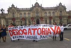 "Ley Pulpín": Exigen su derogatoria frente a Palacio de Gobierno