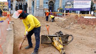 Municipalidad de Lima inició obras en entorno de la Plaza Dos de Mayo