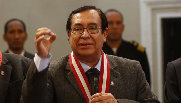 El juez supremo Víctor Prado fue elegido como presidente del Poder Judicial hasta diciembre del 2018. (USI)