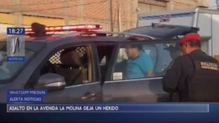 Ate: un hombre resultó herido en asalto en la Av. La Molina