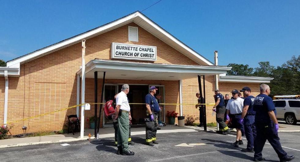 El área alrededor de la iglesia fue cerrada y se está desarrollando una investigación. (Foto: Twitter Nashville Fire Dept)