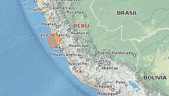 El temblor causó alarma esta mañana en Barranca, Lima.(IGP)