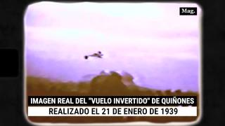 José Abelardo Quiñones: las imágenes nunca antes vistas de su mítico “vuelo invertido” realizado en 1939