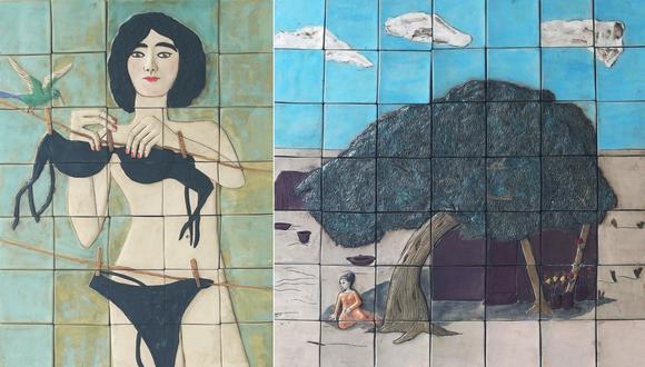 Con humor y provocación como sello personal, Teresa Carvallo expone "Convivencias", 20 obras hechas en cerámica que divididas en dos series: "Animales de compañía" y "Conexiones arbóreas", siempre con las mujeres como protagonistas.