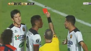 San Lorenzo vs. FBC Melgar: Narváez cometió infantil agresión en Copa Libertadores y fue expulsado | VIDEO