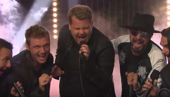 'Backstreet Boys' y la divertida coreografía con James Corden