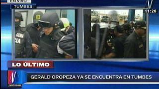 Gerald Oropeza es entregado a las autoridades peruanas