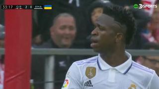 De cabeza: Vinicius Junior descontó en el Girona vs. Real Madrid | VIDEO