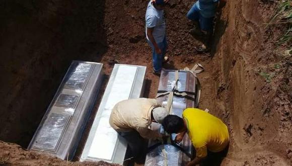 Los agricultores fueron sepultados en los cementerios de sus respectivas provincias, en San Martín. (Foto: Hugo Anteparra)