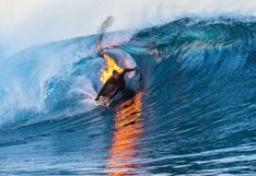 Jamie O’Brien, el tablista que corrió olas envuelto en llamas | FOTOS y VIDEO