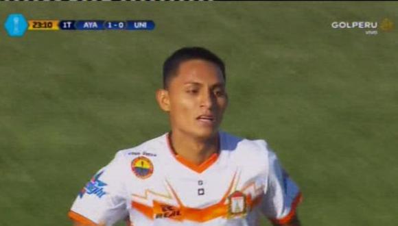 Universitario vs. Ayacucho FC: cremas fueron sorprendidos por este gol de Sandoval. (Foto: captura)
