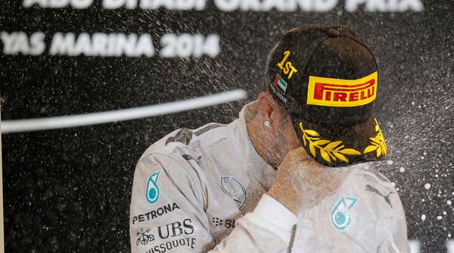 Lewis Hamilton y su emotiva celebración en el GP de Abu Dabi  - 1