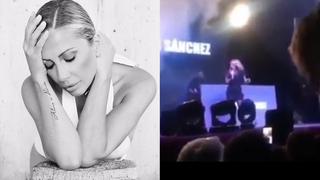 Marta Sánchez abandona concierto tras ser atacada con huevos | VIDEO