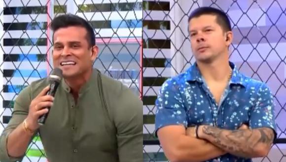 Christian Domínguez le recordó su exrelación a su amigo Mario Hart. (Foto: Captura de video)