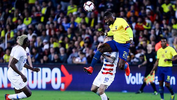 Ecuador y Estados Unidos juegan el partido amistoso FIFA en el Orlando City Stadium de Florida.