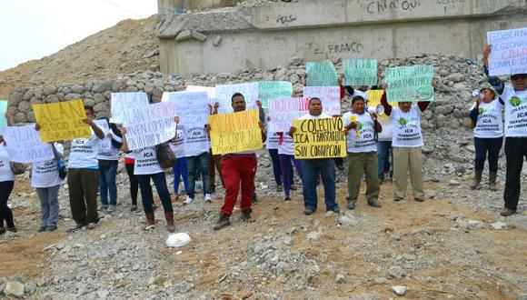 Ica: pobladores protestaron a un mes de caída de puente Topará
