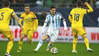 Argentina empató 0-0 con Rumania con un Messi 'desaparecido'