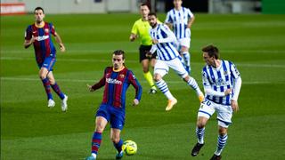 Barcelona venció 2-1 a Real Sociedad en partido por LaLiga Santander de España 