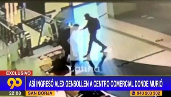 Los videos de seguridad registraron un comportamiento errático y extraño en el joven, quien ingresó al establecimiento corriendo. (Foto: captura de video)