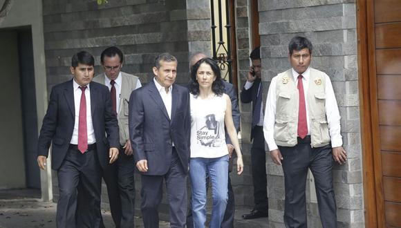 El ex presidente Ollanta Humala y su esposa, Nadine Heredia, calificaron como "un abuso" la incautación de su casa. (Foto: Hugo Pérez/ El Comercio)