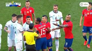 Argentina vs. Chile: Dybala y Vidal tuvieron intensa discusión tras un foul a Lionel Messi | VIDEO
