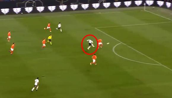 Alemania vs. Holanda EN VIVO: Werner marcó el 1-0 con golazo desde fuera del área por la UEFA Nations League. (Foto: Captura de pantalla)