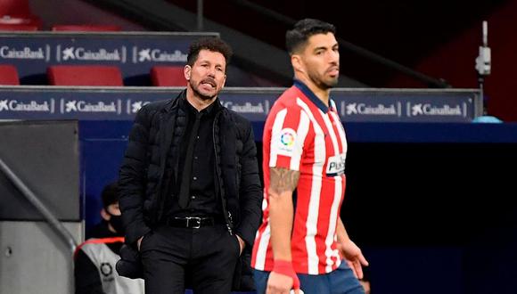 Luis Suárez empezaría en el banco de suplentes el próximo partido del Atlético de Madrid. (Foto: AFP)
