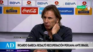 Ricardo Gareca explica las claves del éxito ante Brasil