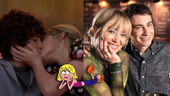 A la izquierda, Adam Lamberg y Hilary Duff en uno de los momentos más icónicos de la película de “Lizzie McGuire”. A la derecha, ambos en una foto promocional de la nueva serie que Disney canceló. (Fotos: Disney Channel/ Disney+)