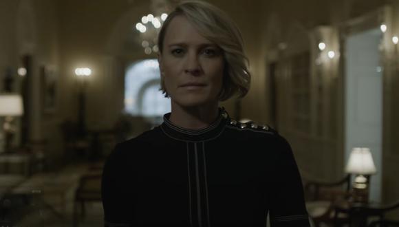 Robin Wright quién interpreta a Claire Underwood en la serie "House of Cards", envía un mensaje presidencial. (Foto: Captura YouTube)