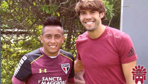 Christian Cueva conoció a Kaká y compartió momento en Facebook