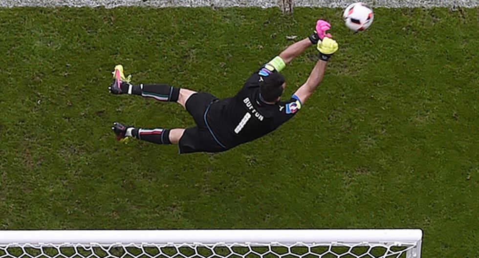 Gianluigi Buffon es garantía de seguridad en la Selección de Italia en la Eurocopa (Foto: AFP)