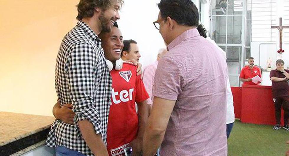 Diego Lugano conversó con Christian Cueva tras los problemas del peruano con la directiva del Sao Paulo. (Foto: Sao Paulo)
