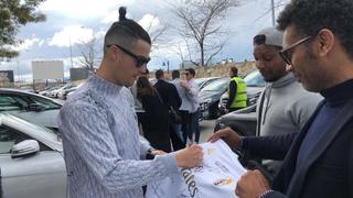 Real Madrid vs. Barcelona: Cristiano Ronaldo se encuentra en uno de los palcos del Bernabéu 