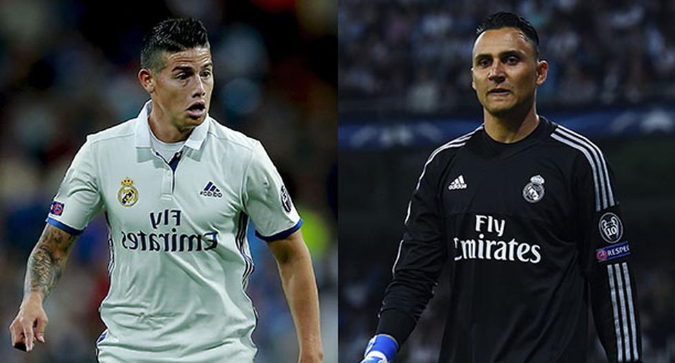 James Rodríguez y Keylor Navas las novedades en el Real Madrid. (Foto: Getty Images)
