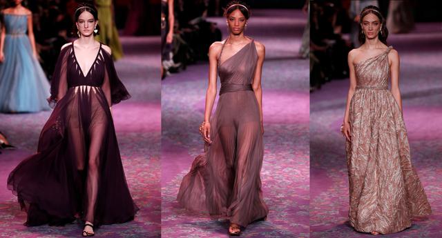 Dior ha presentado su propuesta primavera -verano Alta Costura en París y estas son las tendencias para vestidos de noche más resaltantes. (Fotos: AFP)