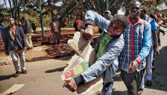 Zimbabue: Partido que está en el poder desde 1980 vuelve a ganar en las elecciones. (Foto: AFP)